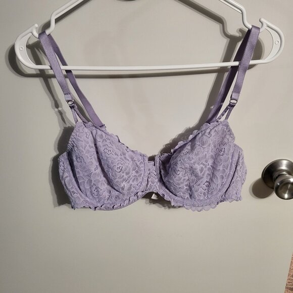 AUDEN POWDER PURPLE UNDERWIRE LACE BRA SZ 38B - Picture 1 of 6